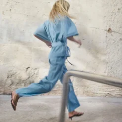 Mos Mosh bukser - Bai Roy light blue