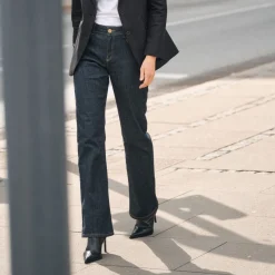 Mos Mosh jeans - Cecilia Cover Long dark blue