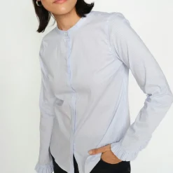 Mos Mosh skjorte - Mattie Stripe light blue