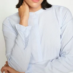 Mos Mosh skjorte - Mattie Stripe light blue