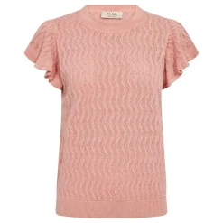 Mos Mosh strik - Ganna Pattern O-neck peachy