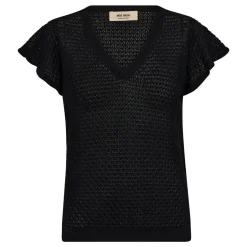 Mos Mosh strik - Ganna Pattern V-neck black