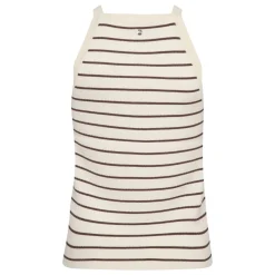 Mos Mosh top - Lmanja Caliz Stripe Knit coffee quartz