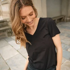 Mos Mosh t-shirt - Dala V-SS Basic black