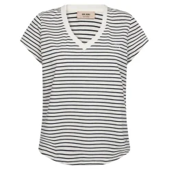 Mos Mosh t-shirt - Kala V-SS Stripe salute navy