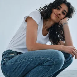 Mos Mosh t-shirt - Tulli V-SS Basic white