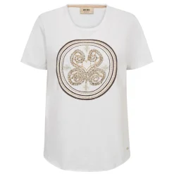 Mos Mosh t-shirt - Zano O-SS Embroidery white