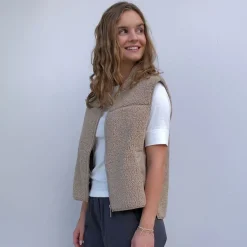 Mos Mosh vest - Rowe Teddy savannah tan