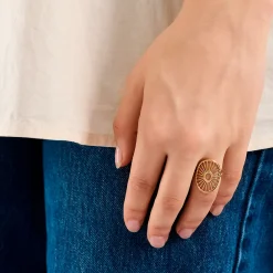 Pernille Cordyon ring - R-571 Daylight guldbelagt