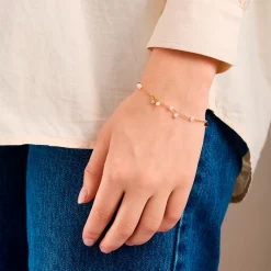 Pernille Corydon armbånd - B-434 Ocean Pearl guldbelagt
