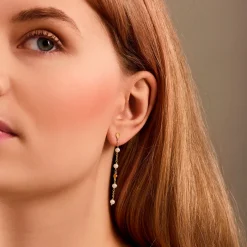 Pernille Corydon ørekæder - E-434 Ocean Pearl guldbelagt