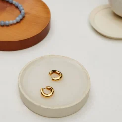 Pernille Corydon øreringe - E-399 Flowing Stream Huggies guldbelagt