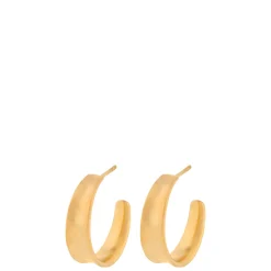 Pernille Corydon øreringe - E-409 Small Saga guldbelagt