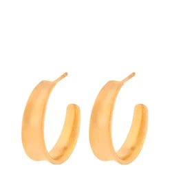 Pernille Corydon øreringe - E-409 Small Saga guldbelagt