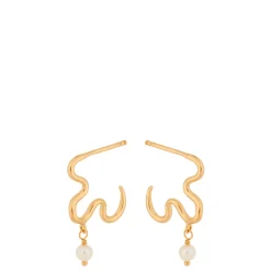 Pernille Corydon øreringe - E-112 Ocean Dream guldbelagt