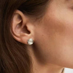 Pernille Corydon øreringe - E-536-S Rose sølv