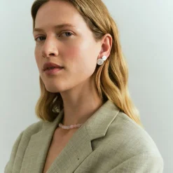 Pernille Corydon øreringe - E-536-S Rose sølv