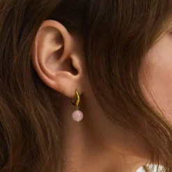 Pernille Corydon øreringe - E-526-G Blush guldbelagt