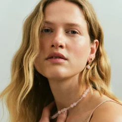 Pernille Corydon øreringe - E-526-G Blush guldbelagt