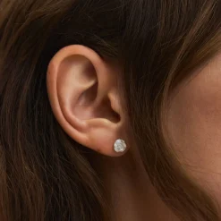 Pernille Corydon øreringe - E-535-S Small Rose sølv