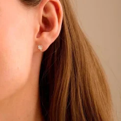 Pernille Corydon ørestikker - E-319 Mini Clover sølv