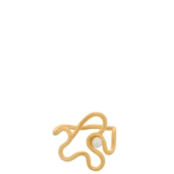 Pernille Corydon ring - R-115 Bay Pearl guldbelagt