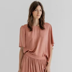 Project AJ117 bluse - Rose old rose