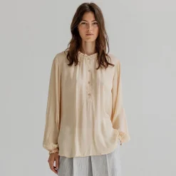 Project AJ117 bluse - Rosita wheat