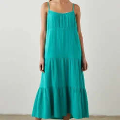 Rail kjole - Blakely emerald