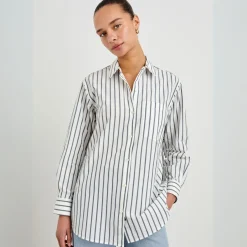 Rails skjorte - Elsa chalk slate stripe