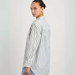 Rails skjorte - Elsa chalk slate stripe