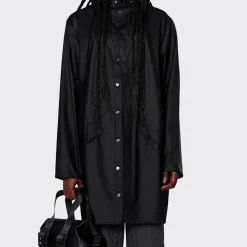 Rains regnjakke - 12020 long black