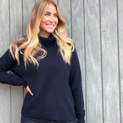 Rosas strik - L-52 Lux Roll Neck dark navy