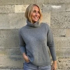 Rosas strik - L-52 Lux Roll Neck grey