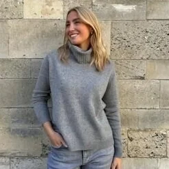 Rosas strik - L-52 Lux Roll Neck grey