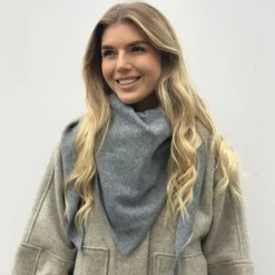 Rosas tørklæde - Triangle L-11 grey melange/9260