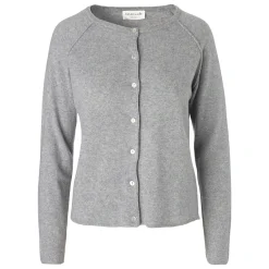 Rosemunde cardigan - 1421 008/light grey melange