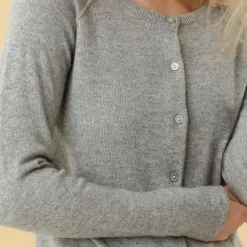 Rosemunde cardigan - 1421 008/light grey melange