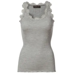 Rosemunde top - 5205 008/light grey melange