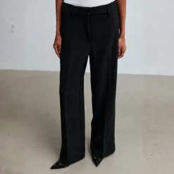 Second Female bukser - Fique Straight black