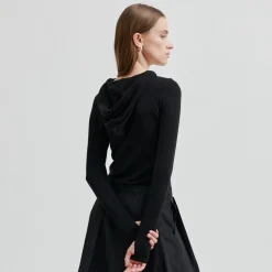 Second Female hoodie - Callas black