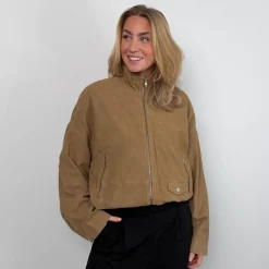 Second Female jakke - Buellen Suede petrified oak