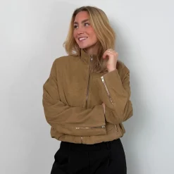 Second Female jakke - Buellen Suede petrified oak