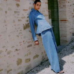 Second Female jeans - Belton Barrel Denim blue denim