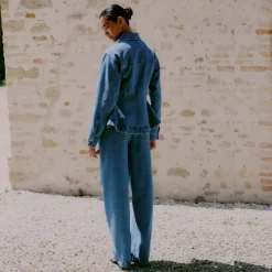 Second Female jeans - Belton Barrel Denim blue denim