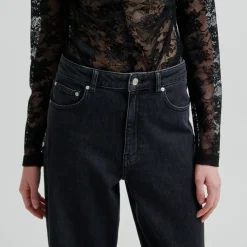 Second Female jeans - Halliot Denim black denim