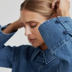 Second Female kjole - Cornelia Denim Tunic blue denim