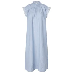 Second Female kjole - Laure light blue stripe