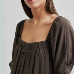 Second Female kjole - Terra chocolate brown