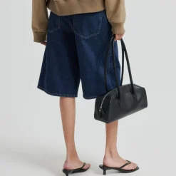 Second Female shorts - Columbo dark blue denim